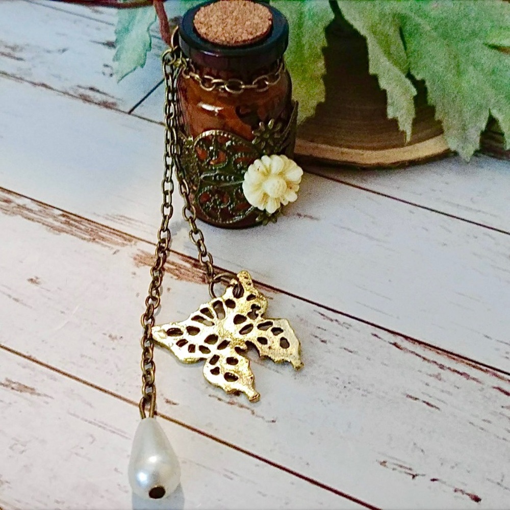 Wish Bottle Charm Necklace - Picture 3 of 4